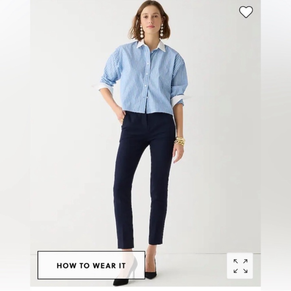 J.Crew High-rise Cameron pant in four season stretch in NAVY (sz 10)